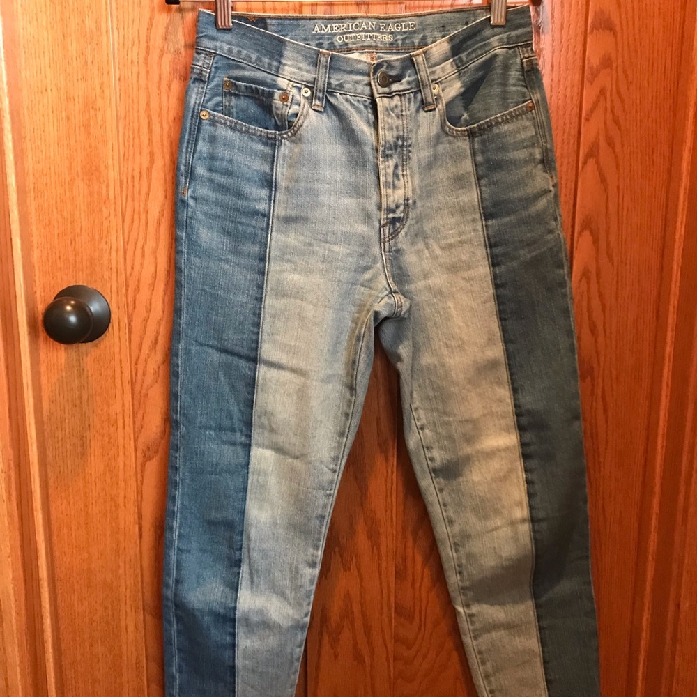Duo-colored jeans